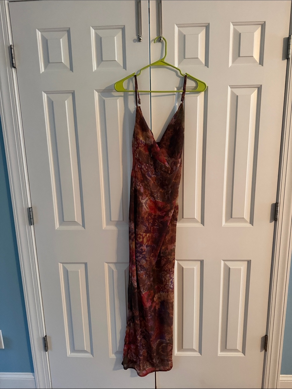 Satin Floral Slip Dress XS/S